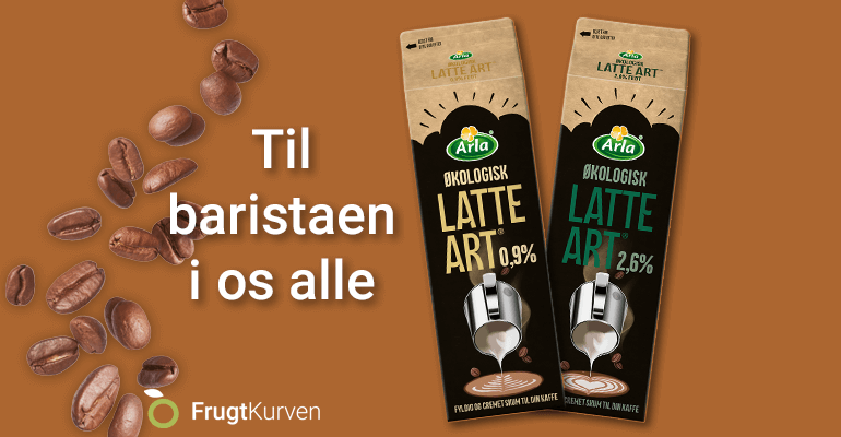 latte, barista, art, kaffemælk, 0.9%, 2.6%, %, mælk til kaffen, mælk til erhverv, mælk til virksomheder